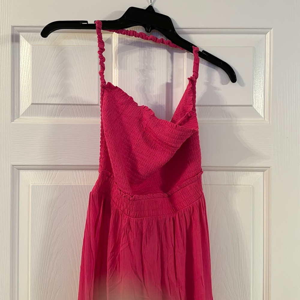 Hot pink maxi dress